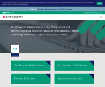 Shuttleworth.com(Conveyor Systems & Material Handling Solutions) Screenshot