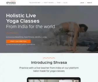 Shvasa.com(Shvasa Yoga & Meditation) Screenshot
