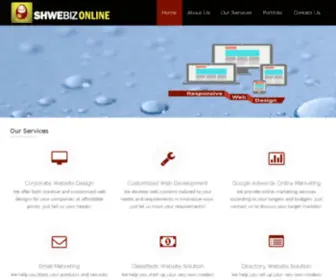 Shwebizonline.com(ShweBiz Online) Screenshot