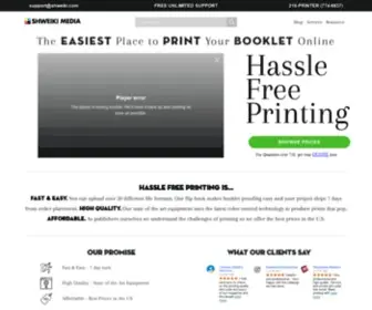 Shweiki.com(The Easiest Place to Print Your Booklet Online) Screenshot