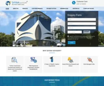 Shyamadvisory.com(Get) Screenshot