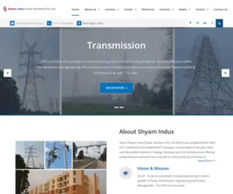Shyamindus.com(Shyam Indus Power Solutions Pvt Ltd (SIPS)) Screenshot