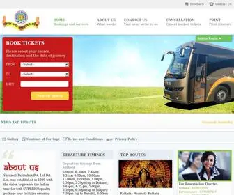 Shyamolibusservice.com(Shyamoli Paribahan Pvt) Screenshot