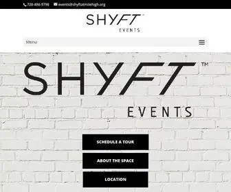 SHYftatmilehighevents.org(Event venue) Screenshot