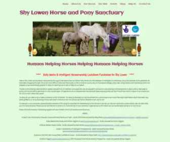 SHylowen.com(Shy Lowen Horse and Pony Sanctuary) Screenshot