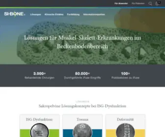 SI-Bone.de(Minimalinvasive Iliosakralgelenksoperation) Screenshot