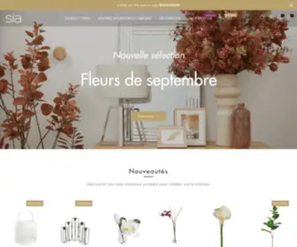 Sia-Homefashion.fr(Spécialiste de la fleur artificielle) Screenshot