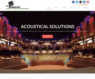 Siaacoustics.com(Acoustic and technical system design) Screenshot