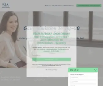 Siaadmissions.com(Sia Sia Admissions) Screenshot