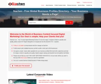 Siachen.com(Your Business needs a page) Screenshot