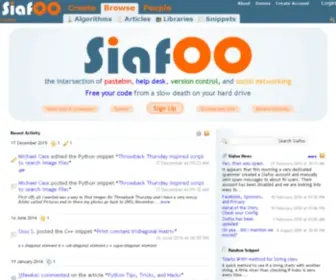 Siafoo.net(Code) Screenshot