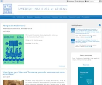 Sia.gr(Swedish Institute at Athens) Screenshot