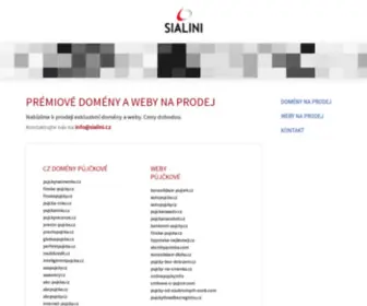 Sialini.cz(TVORBA WWW STRÁNEK) Screenshot
