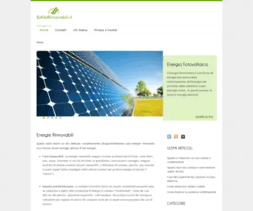 Siallerinnovabili.it(Energie Rinnovabili) Screenshot