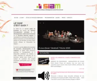 Siam-49.fr(Site officiel du SIAM) Screenshot