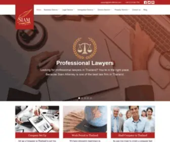 Siam-Attorney.com(Law firm in Thailand with English Speaking Lawyers in Bangkok & Phuket) Screenshot