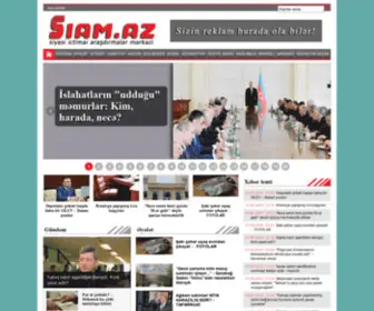 Siam.az(Siam.az online xəbər portalı) Screenshot