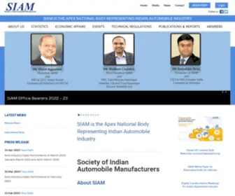 Siam.in(Society of Indian Automobile Manufacturers) Screenshot