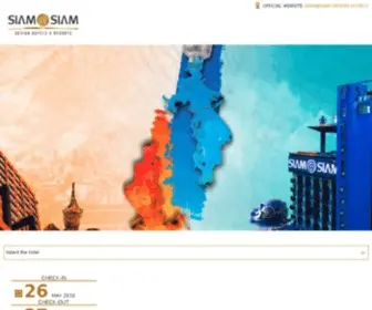 Siamatsiam.com(Siam@Siam Design Hotels) Screenshot