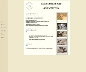 Siamesecatassociation.co.uk(Siamese Cat Association) Screenshot