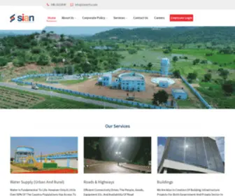 Sianinfra.com(SIAN INFRA AND REALCON LLP) Screenshot