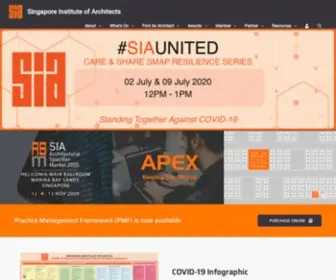 Sia.org.sg(The Singapore Institute of Architects) Screenshot