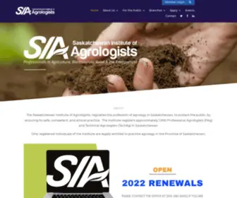 Sia.sk.ca(Saskatchewan Institute of Agrologists) Screenshot