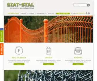 Siatki-Stal.pl(Hutrtownia ogrodzeń Siat) Screenshot