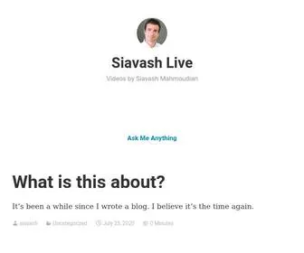 Siavash.live(Videos by Siavash Mahmoudian) Screenshot