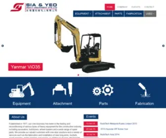 Siayeo.com.sg(Sia & Yeo Heavy Equipment Pte Ltd) Screenshot