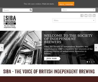 Siba.co.uk(Society of Independent Brewers) Screenshot