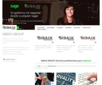 Sibaix.com(Sibaix distribuidor SAGE Eurowin Barcelona) Screenshot