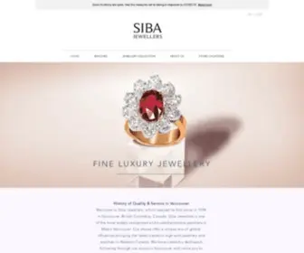 Sibajewellers.ca(Siba Jewellers) Screenshot