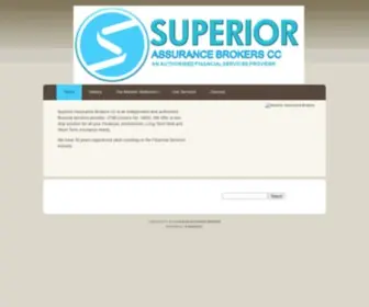 Sibct.co.za(Superior Assurance Brokers) Screenshot