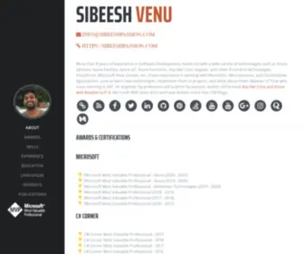 Sibeeshvenu.com(Sibeeshvenu) Screenshot