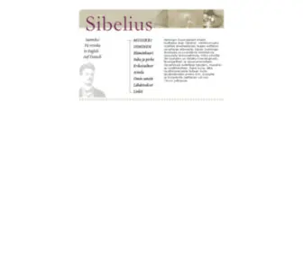 Sibelius.fi(Jean Sibelius) Screenshot