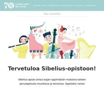 Sibeliusopisto.fi(Hämeenlinna) Screenshot