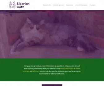 Siberiancatz.com(Siberian Cats) Screenshot