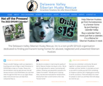 Siberianhuskyrescue.org(Delaware Valley Siberian Husky Rescue) Screenshot