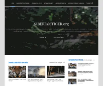 Siberiantiger.org(Siberian Tiger) Screenshot