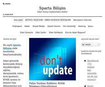 Sibersavascephesi.com(Sparta Bilişim) Screenshot