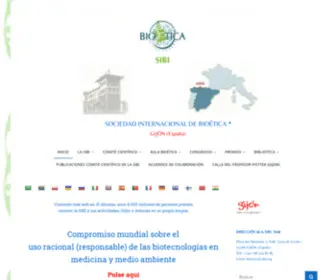 Sibi.org(SOCIEDAD INTERNACIONAL DE BIOÉTICA) Screenshot