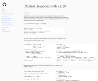 Sibilant.org(Sibilant) Screenshot