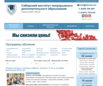 Sibindo.ru(Программы обучения) Screenshot