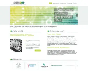 Sibio.fr(SIBIO, infogérance pour entreprises) Screenshot