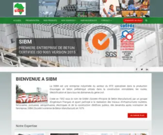 Sibmci.com(Béton préfabriqué SIBM relatifs aux produits suivants) Screenshot