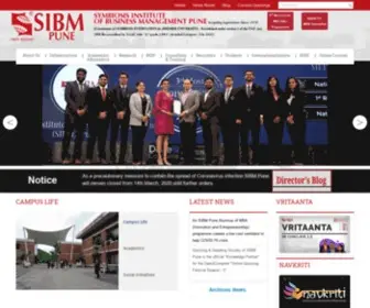 Sibmpune.edu.in(Symbiosis Institute of Business Management (SIBM)) Screenshot