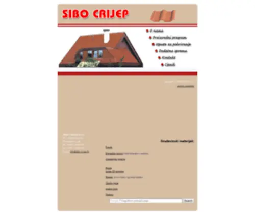 Sibo-Crijep.hr(Sesvete/ Proizvodnja crijepa) Screenshot