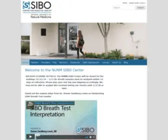 Sibocenter.com(The NUNM SIBO Center) Screenshot