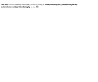 Sibolang.net(My Blog) Screenshot